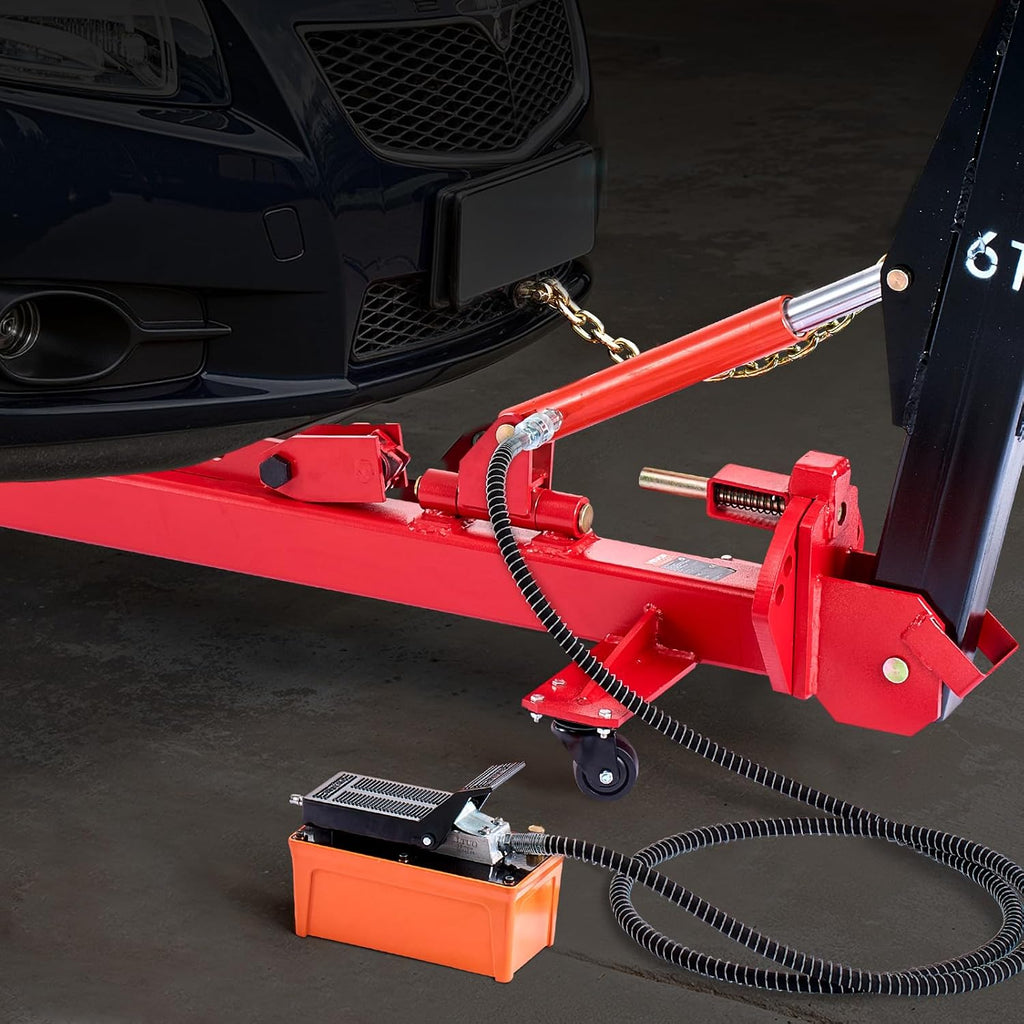 VEVOR Auto Body Frame Puller Straightener, 6T Tension Car Body Repair Equipment with 3T Airbag Jack & 6000PSI Hydraulic Foot Pump, Include 16 Straightening Tools, for Auto Repair Shop Sedan SUV Pickup
