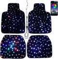 Starlight Floor Mats for Car, LED Car Mats, Starry Sky Design Luminous Carpet, Universal Fit Anti-Slip Waterproof Starlight Mats for Cars, SUVs, Trucks (DC)