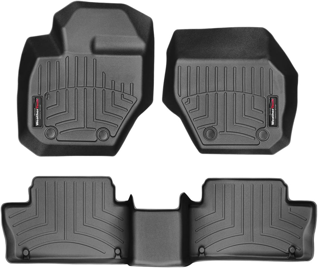 WeatherTech Custom Fit FloorLiners for Volvo XC60-1st & 2nd Row (44234-1-2), Black