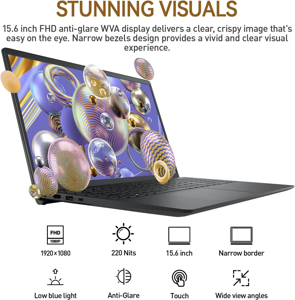 Dell Inspiron 15 3000 Touchscreen Laptop Computer, 15.6' FHD IPS Touch Screen Business Laptop PC, 13th Gen Intel Core i5 (10-Cores), Windows 11 Pro | 10-Key | 16GB RAM 512GB SSD