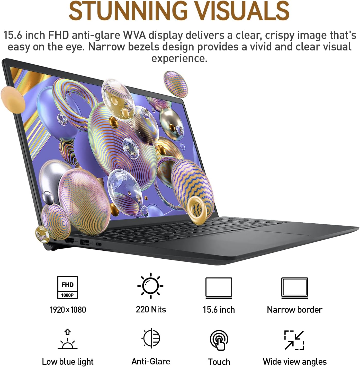 Dell Inspiron 15 3000 Touchscreen Laptop Computer, 15.6' FHD IPS Touch Screen Business Laptop PC, 13th Gen Intel Core i5 (10-Cores), Windows 11 Pro | 10-Key | 16GB RAM 512GB SSD