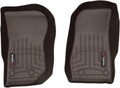 WeatherTech Custom Fit FloorLiners for Jeep Wrangler 2-Door, Wrangler JK Unlimited 4-Door, Wrangler Unlimited 4-Door, Wrangler JK 2-Door - 1st Row (475731), Cocoa