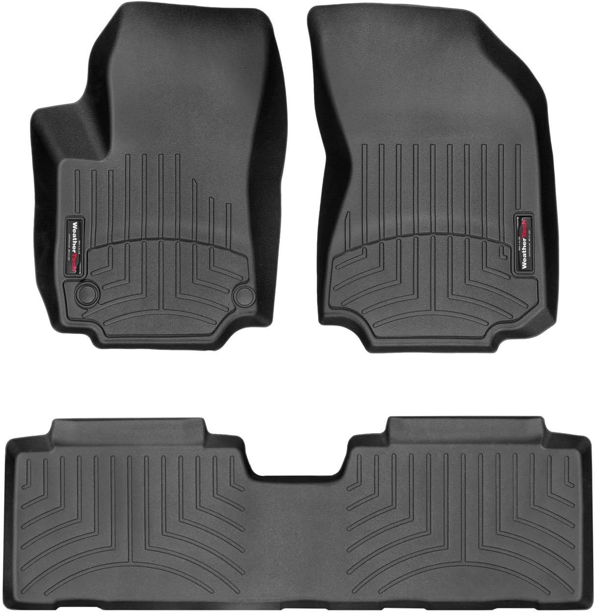 WeatherTech Custom Fit FloorLiners for GMC Terrain - 1st & 2nd Row (4412341-4411762), Black