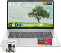HP 17-inch Laptop Computer for Business & Student - AMD Ryzen 5 7430U, 16GB RAM, 1TB SSD, 17.3' HD+ Anti-Glare Display, Win 11 Pro, Numeric Pad, HDMI, Wi-Fi 6, w/Accessories