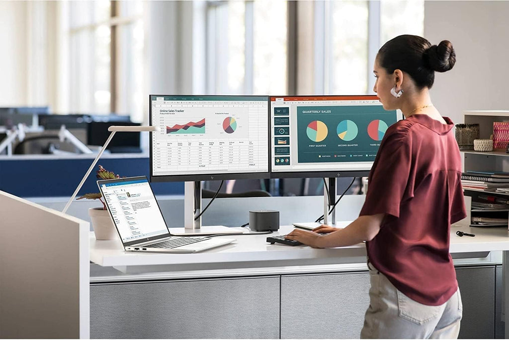 HP ProBook 445 G9 Business Laptop (14' FHD Touchscreen, AMD Ryzen 7 5825U, 32GB RAM, 1TB SSD, 8-Core (Beats i7-1165G7)) Fingerprint Reader, Webcam, Ethernet, Wolf Pro Security, Win 11 Pro, Silver