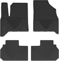 WeatherTech All-Weather Floor Mats for Chevrolet Traverse, Acadia, Enclave - 1st & 2nd Row (W735-W736), Black