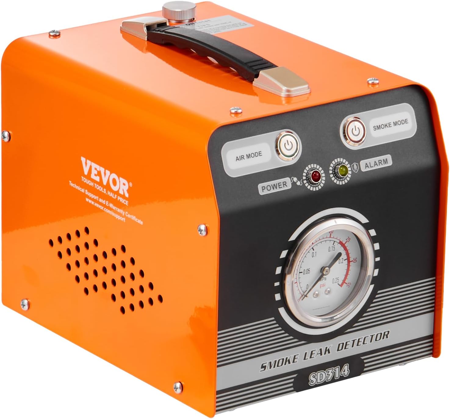 VEVOR Automotive Smoke Machine Leak Detector, EVAP Smoke Machine Leak Tester with Built-in Air Pump & Pressure Gauge, Dual-Mode Diagnostic Leak Detector for Vacuum, Fuel, Pipeline System Testing