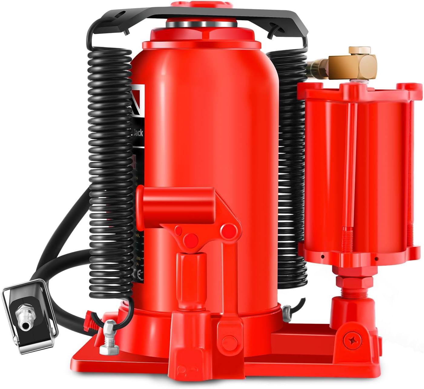‎DNA Motoring Air Hydraulic Bottle Jack - 20 Ton (40,000 lbs) Capacity, Manual Handle and Air Pump for Car Pickup Truck RV Auto Repair,TOOLS-00323