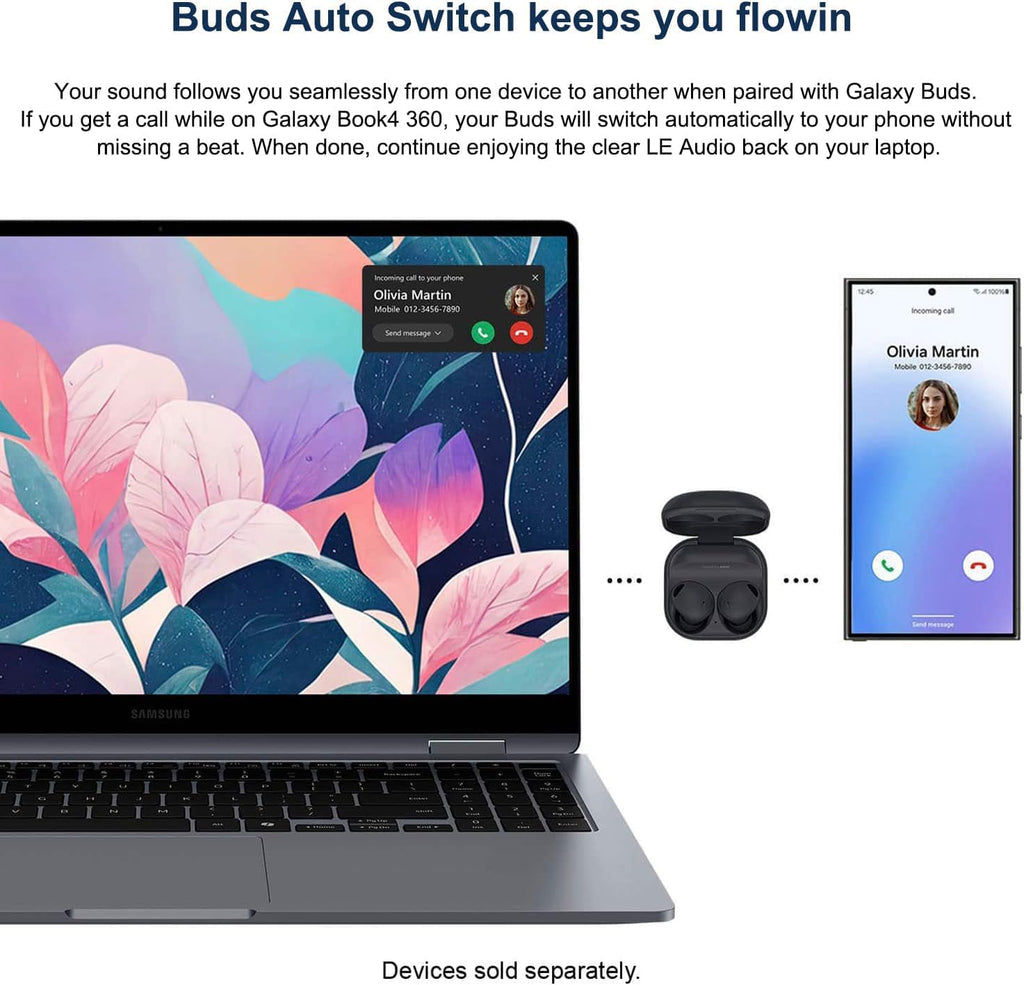 Samsung Galaxy Book4 360 2 in 1 Touchscreen Laptop (Intel Core i7 150U (> i7-1355U), 16GB DDR5, 512GB SSD) 15.6' FHD AMOLED, AI PC for Designer, Creator, Fingerprint, IST Hub, Win 11 Home, NP750QGK