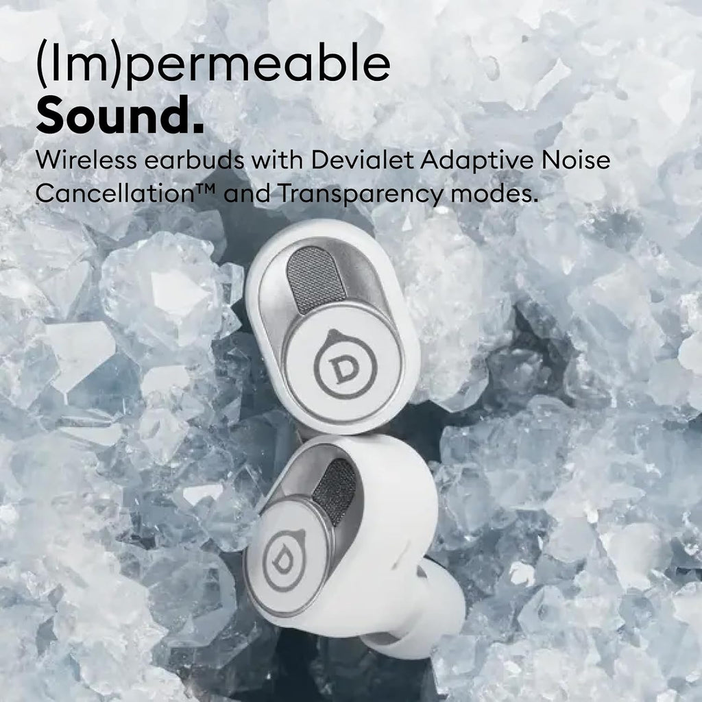 Devialet Gemini II True Wireless Earbuds - Matte Black - Audiophiles - Daily Music & Commute - Pristine Audio Fidelity Sound Clarity and Effective Noise Cancellation.