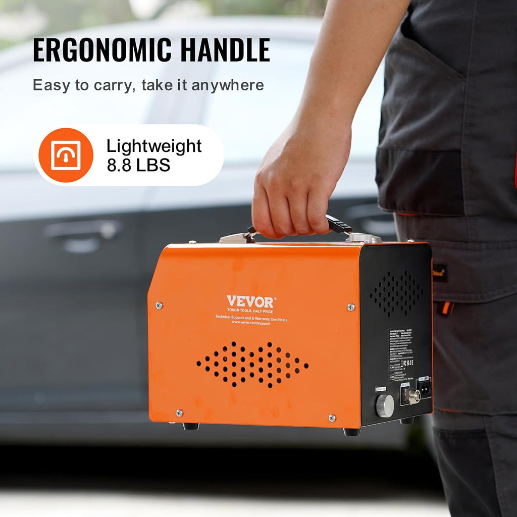 VEVOR Automotive Smoke Machine Leak Detector, EVAP Smoke Machine Leak Tester with Built-in Air Pump & Pressure Gauge, Dual-Mode Diagnostic Leak Detector for Vacuum, Fuel, Pipeline System Testing
