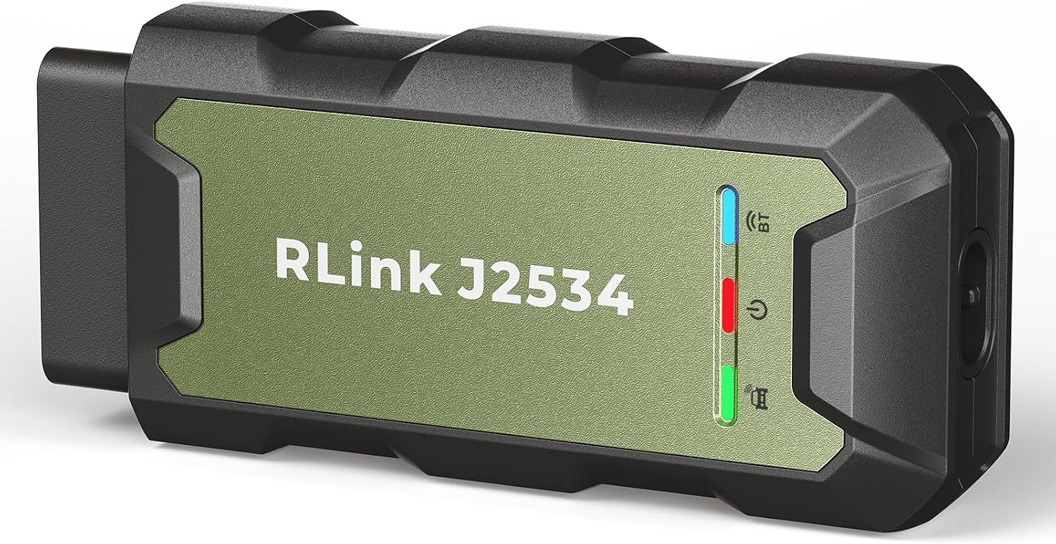 TOPDON RLink J2534 OEM Reprogramming and Diagnostic Tool, Enhanced J2534 VCI, J2534-Pass-Thru for J2534/D-PDU/CAN-FD/DoIP, Supports 18+ Vehicle Brands, No OE Software Provided