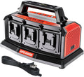 Adisipsoarin Super Battery Charger for Milwaukee M18 Battery, 6-Ports Simultaneous Rapid Charger Station Compatible with Milwaukee 18v Li-Ion Battery and Tools 48-59-1807 Charger