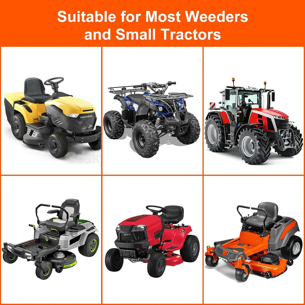 1400LB Lawn Tractor Lift Jack & Riding Mower Lift with Rotating Sleeve & Manual and Power Tool Handle, 3-Min Quick Setup, Anti-Slip Base, Heavy-Duty Universal Design for Lawn Mowers (Alloy Steel)