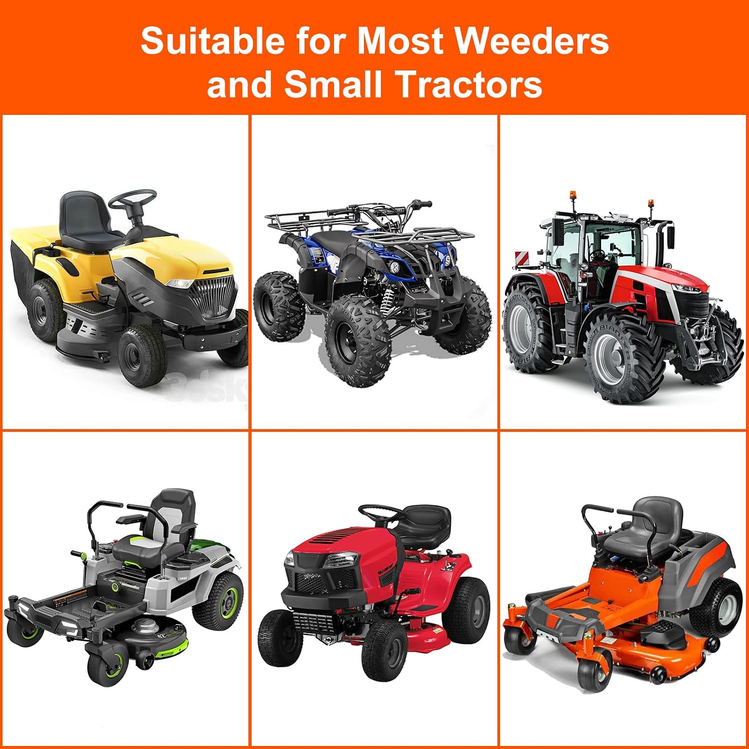 1400LB Lawn Tractor Lift Jack & Riding Mower Lift with Rotating Sleeve & Manual and Power Tool Handle, 3-Min Quick Setup, Anti-Slip Base, Heavy-Duty Universal Design for Lawn Mowers (Alloy Steel)