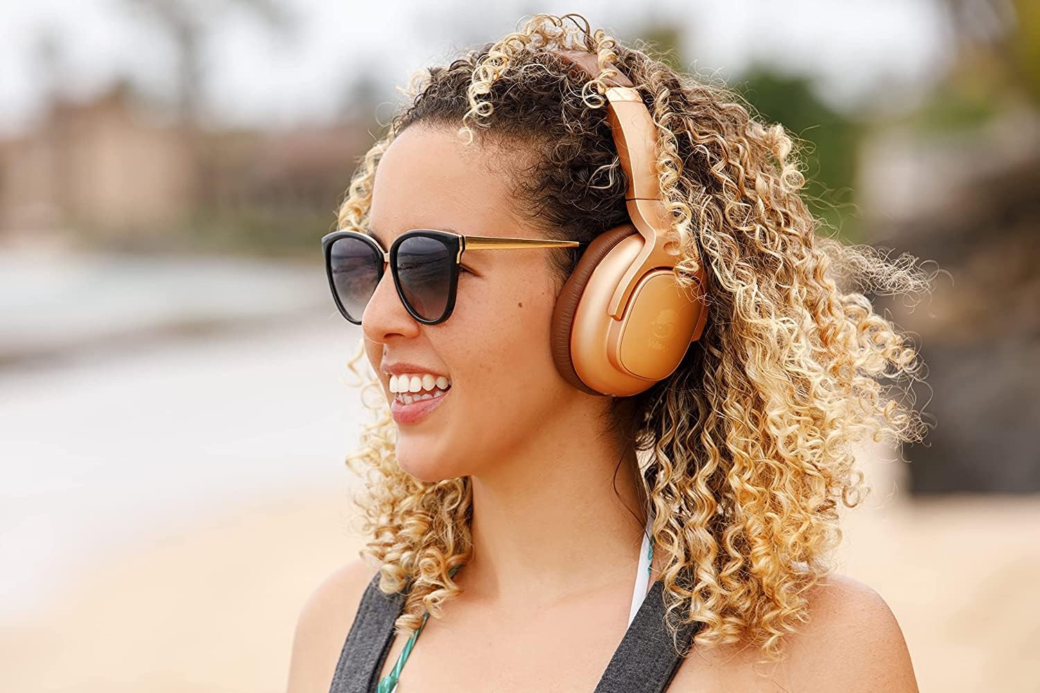 WAVV Element Active Noise Cancelling Headphones Wireless Over Ear Bluetooth Headphones with Microphone, Deep Bass, Quick Charge 40H Playtime,Comfortable Ear pads for Cellphone/TV/PC/Laptop (Black/Red)