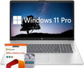 HP Laptop, 17.3' Business & Student Laptop Computer, Windows 11 Pro 32GB RAM 1TB SSD, Intel Core i3-N305 Processor, HD+ LED Display, Microsoft Office Lifetime Suite, SageNova Earphones, Silver