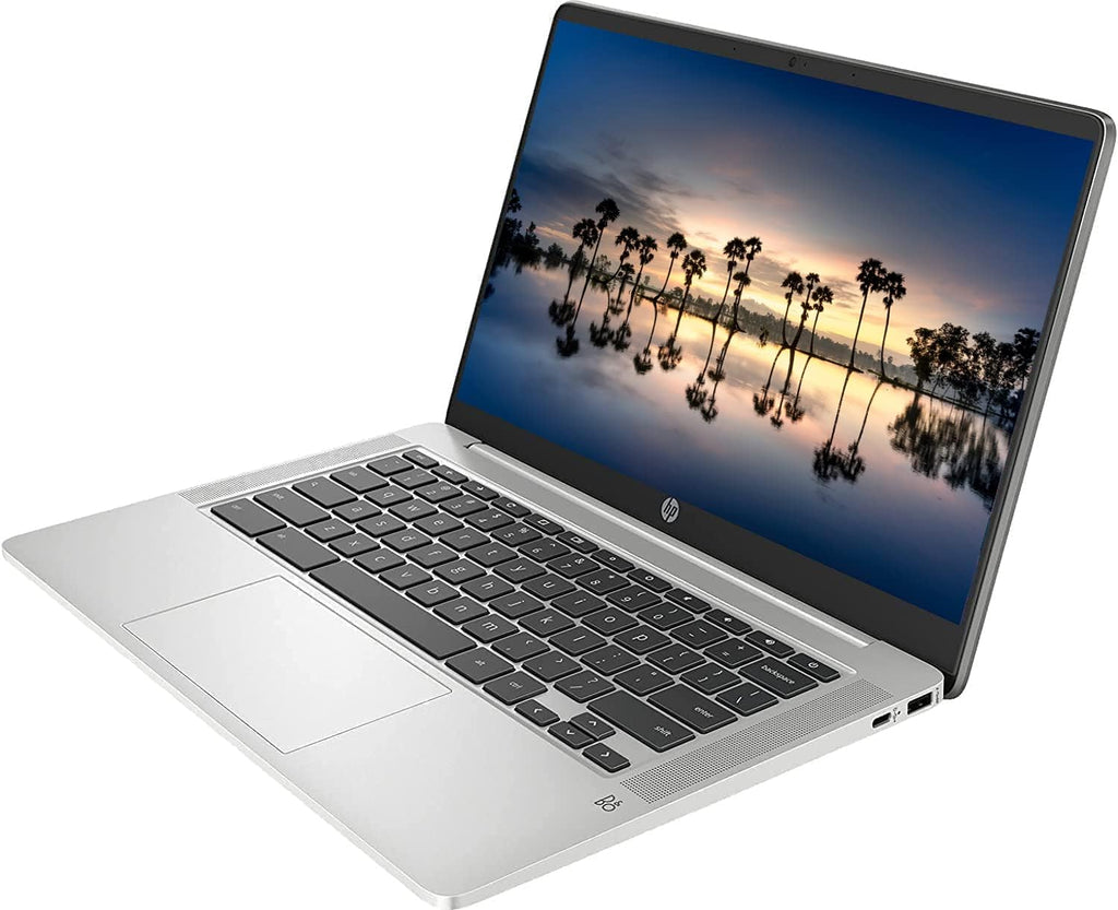 HP 2023 14' HD IPS Chromebook, Intel Processor Up to 3.10GHz, 4GB Ram, 128GB SSD, Intel 4K Graphics, Super-Fast 6th Gen WiFi, Chrome OS (Renewed)
