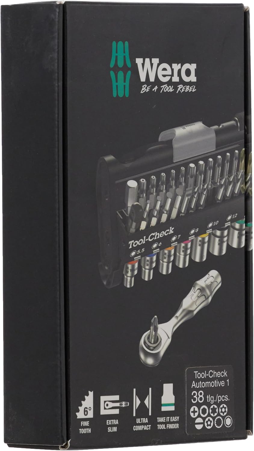 TOOL-CHECK AUTOMOTIVE 1 BITS ASSORTMENT RATCHET + SOCKETS