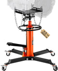 VEVOR Transmission Jack, 1322 LBS Hydraulic Telescoping Transmission Jack, 32'-67' High Lift Transmission Jack Stand with Foot Pedal, 360° Swivel Wheel