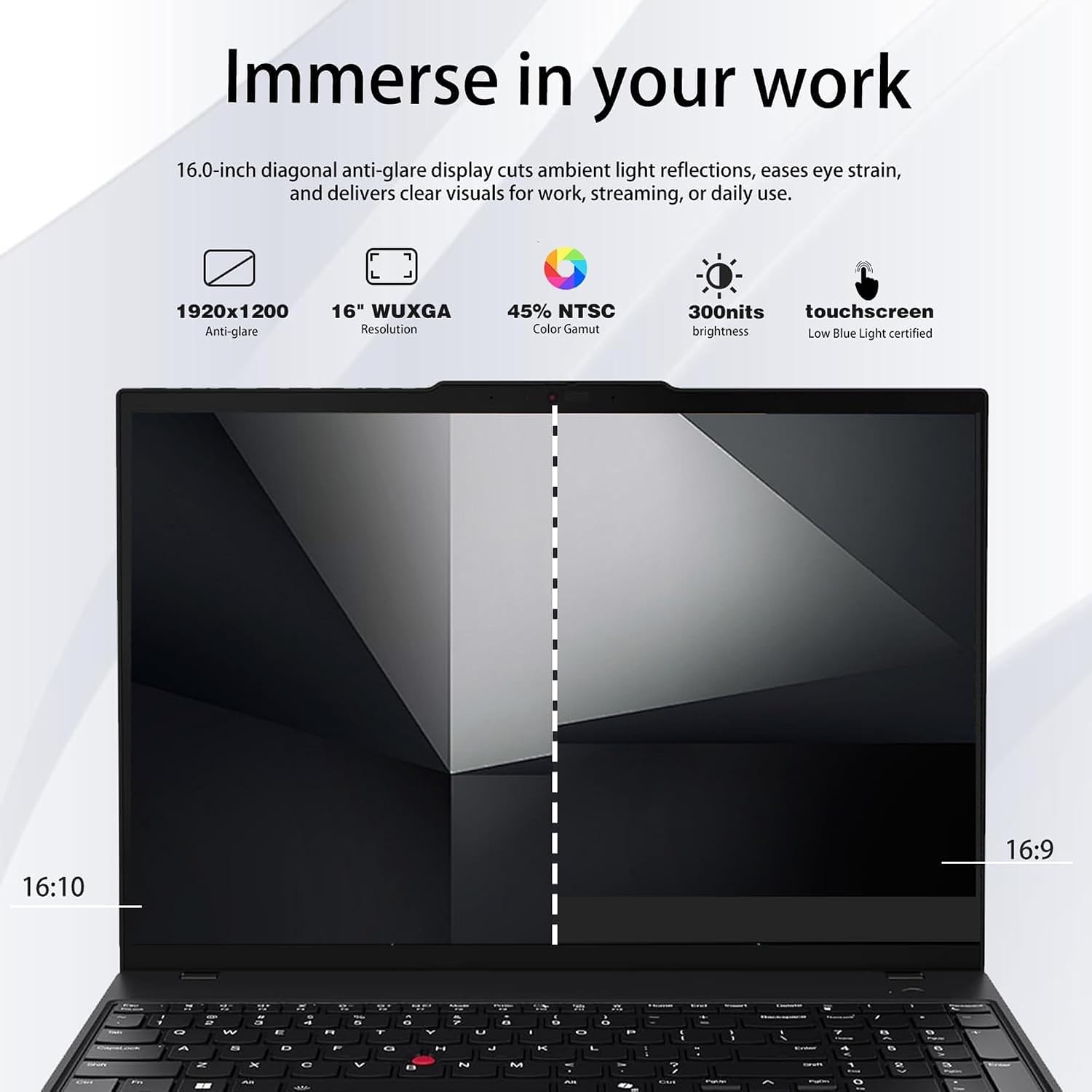 Lenovo ThinkPad E16 Gen 2 Business Laptop, 16' FHD+ Anti-Glare Touchscreen, AMD Ryzen 7 7735U, 64GB DDR5, 2TB SSD, Wi-Fi 6E, Fingerprint, Backlit, Webcam, Windows 11 Pro