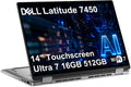 Dell Latitude 7450 7000 2-in-1 Business AI PC Laptop (14' FHD+ Touchscreen, Intel 12-Core Ultra 7 165U (> i7-1365U), 16GB DDR5, 512GB SSD), Backlit, Fingerprint, Thunderbolt 4, IR Webcam, Win 11 Pro
