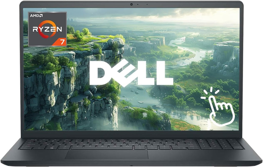 Dell Inspiron Business Laptop Computer, 15.6' Touchscreen FHD LED Display, AMD Ryzen 7 7730U Processor, Windows 11 Laptop 16GB RAM 1TB SSD, Numeric Keypad, SD Card Reader, HDMI, Black