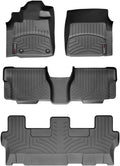 WeatherTech Custom Fit FloorLiners for Toyota Sequoia - Full Set (444081-44093-4-6), Black