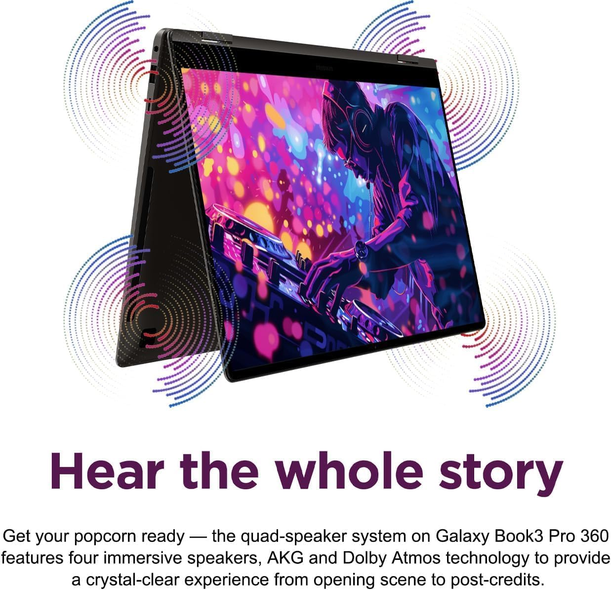 Samsung Galaxy Book3 Pro 360 2-in-1 Laptop (16' 3K Touchscreen, Intel 12-Core i7-1360P, 16GB RAM, 512GB SSD, S Pen) AMOLED ,Business, Creator, Designer, Backlit, FP, Win 11 Pro, French KB, NP960QFG