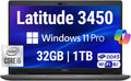 Dell Latitude 3450 3000 14' Business Laptop, Intel 10 Core i5-1335U (Beats i7-1270P), 32GB DDR5 RAM, 1TB NVMe, WiFi 6E + BT, HD Webcam, RJ-45, Win 11 Pro -Gray