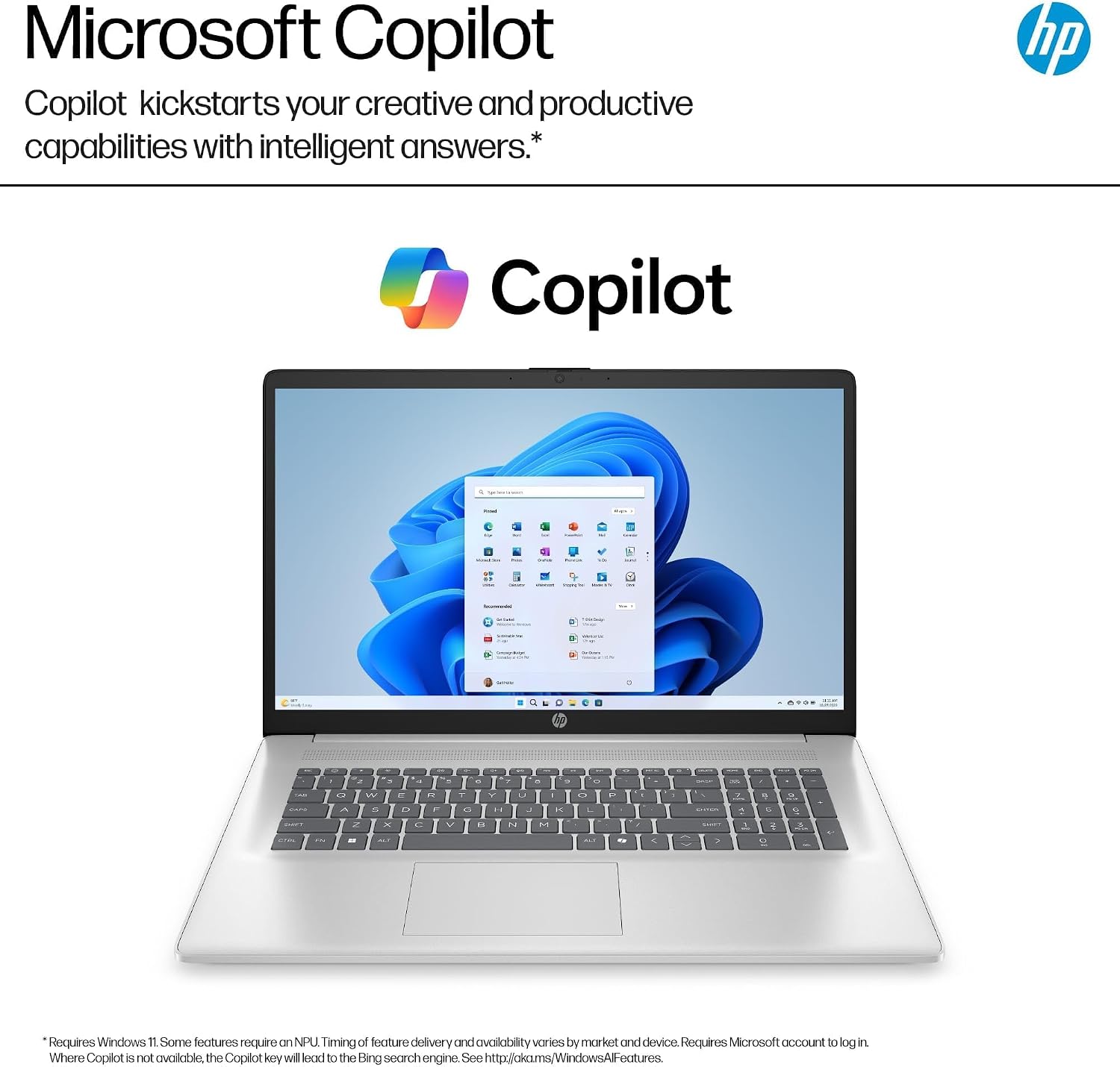 HP 17 inch Touchscreen Laptop (17.3' HD+, Intel 10-Core i7 150U (> Ultra 5 125U), 32GB RAM, 1TB SSD) for Business, Home, Students, Narrow Bezel, Webcam, Fast Charge, Wi-Fi 6, Win 11 Home w/Copilot