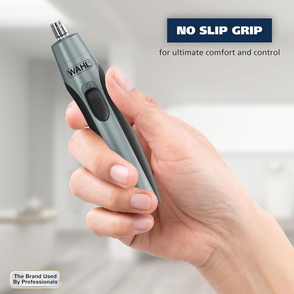 Wahl Clipper Battery Operated, Precision Ear and Nose Hair Trimmer for Men, Hygienic Nose Trimmer with Rinseable Blade for Easy Cleaning, Perfect for Travel – Model 3026462 (Pack of 12)