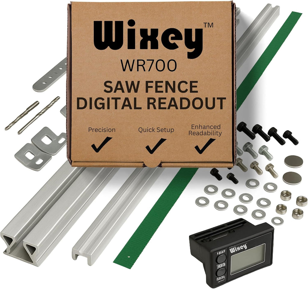 Wixey Saw Fence Digital Readout – Easy-to-Read Accurate Table Saw Fence Upgrade - Durable Digital Dial Indicator - Perfect Precision Measuring Tools for Woodworking Projects
