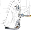 Wheel Alignment Comfort Kit, Turn Plates, Drive-On Ramps, Camber Caster KPI Gauge, Wheel Clamp, 4-Piece, DIY Home Garage