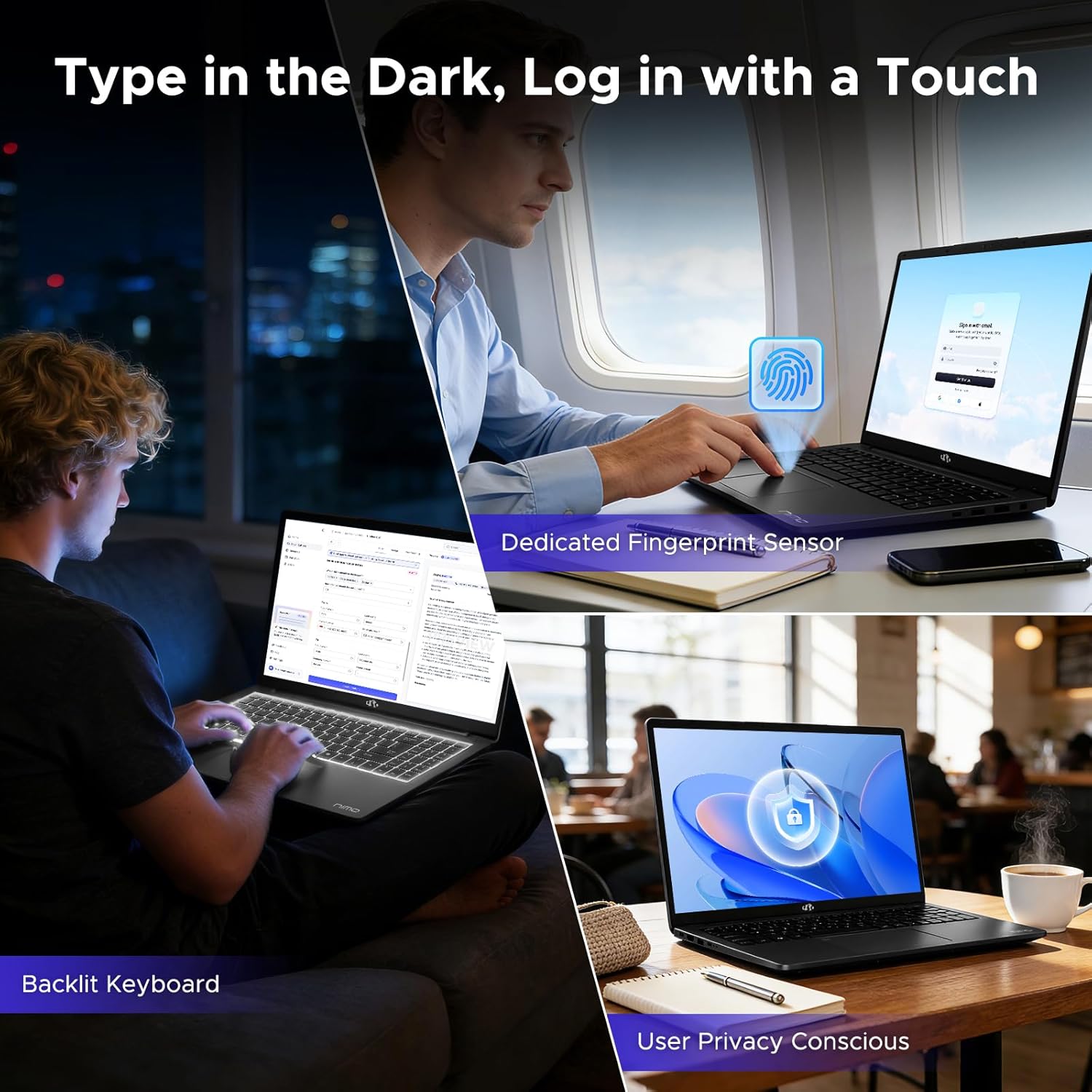 NIMO 15.6' IPS FHD-Gaming-Laptop, 8 Cores AMD Ryzen 7 8745HS 32GB DDR5 RAM 1TB SSD (up to 4.9GHz Beat R9 7940HS) Radeon 780M-Graphics, 100W Type-C Backlit Keyboard Fingerprint for Creators