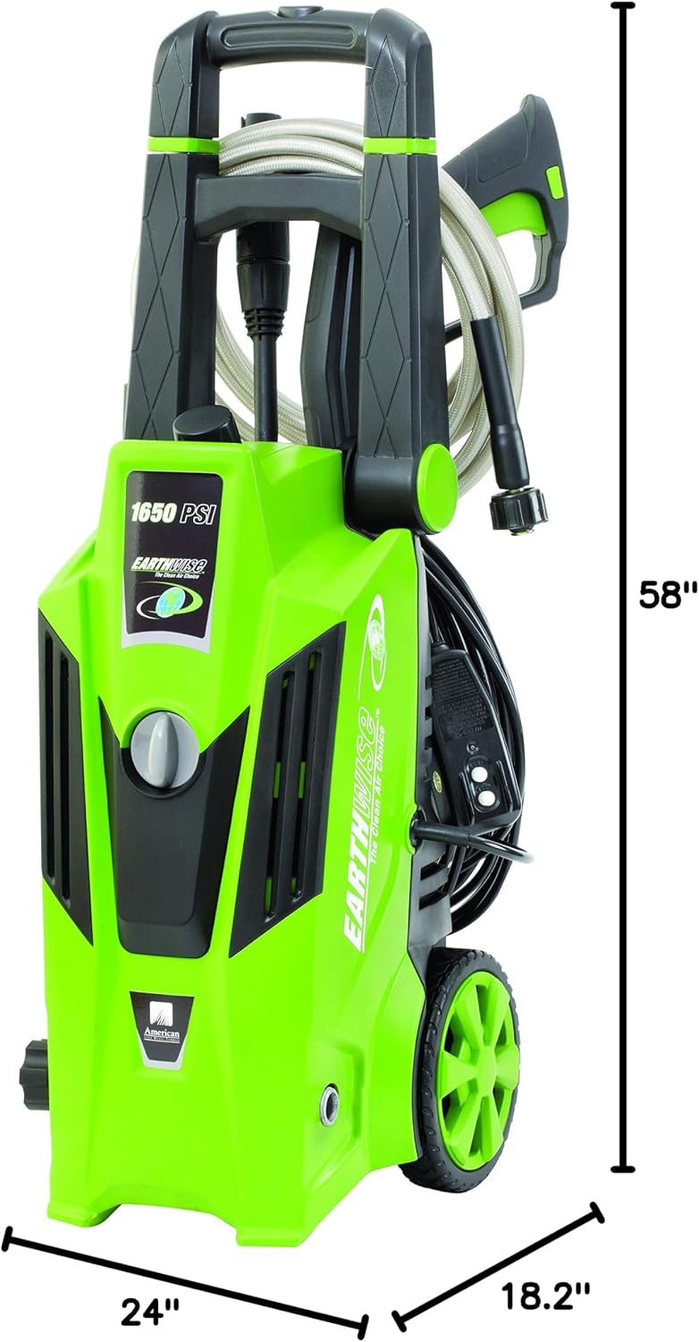 Earthwise PW16503 1650 PSI 1.4 GPM Electric Pressure Washer