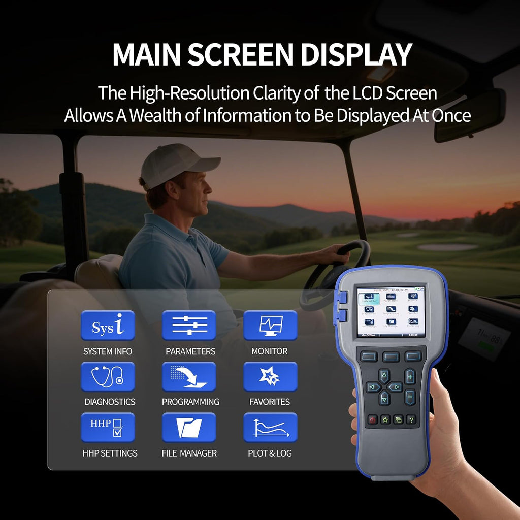 1313-4331 Handheld Programmer for Golf Carts, 1313-4431 OEM Grade Tool | Universal Diagnostic Programming Tool for Curtis Controllers, 1313-4401 Handset Programmer for Forklifts, AWP, Easy-to-Use