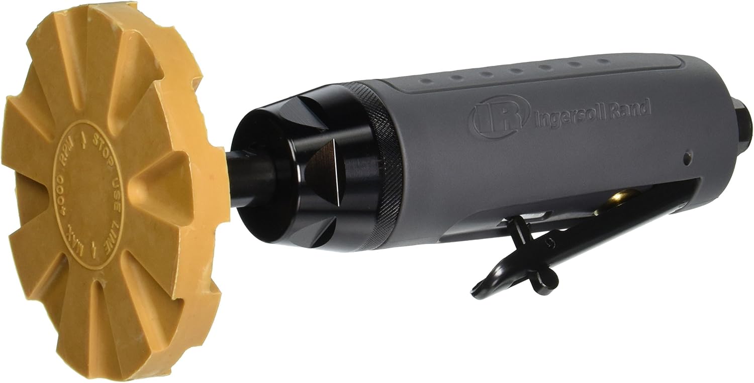 Ingersoll Rand 324-1 Adhesive Removal Air Tool, Ingersoll Rand 324 Adhesive Removal Air Tool, Pneumatic Pinstripe Remover, 4-Inch Pad, 3700 RPM, includes 1 Eraser Pad