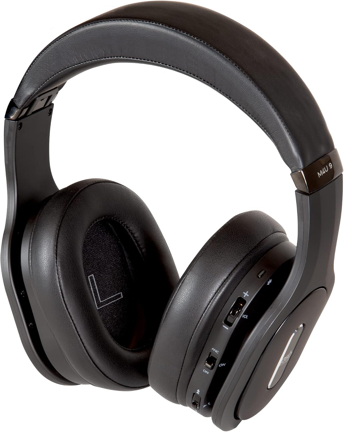 PSB Speakers M4U 9 Over-Ear Wireless Active Noise Cancelling Headphone, Jet Black