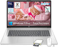 HP 17 Touchscreen AI Laptop, Dedicated Intel Al Boost NPU, Intel 12-Core Ultra7 255U, 17.3' HD+ Anti-Glare, Fingerprint, Win 11 Pro, Wi-Fi 6, Copilot AI, Backlit KB, 32GB DDR5 2TB SSD