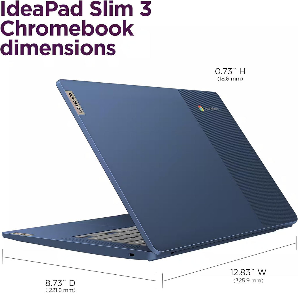Lenovo Flagship Chromebook, 14'' FHD Touchscreen Slim Thin Light Laptop Computer, 8-Core MediaTek Kompanio 520 Processor, 4GB RAM, 192GB Storage (64GB eMMC+128 MSD Card), WiFi 6,Chrome OS, Abyss Blue
