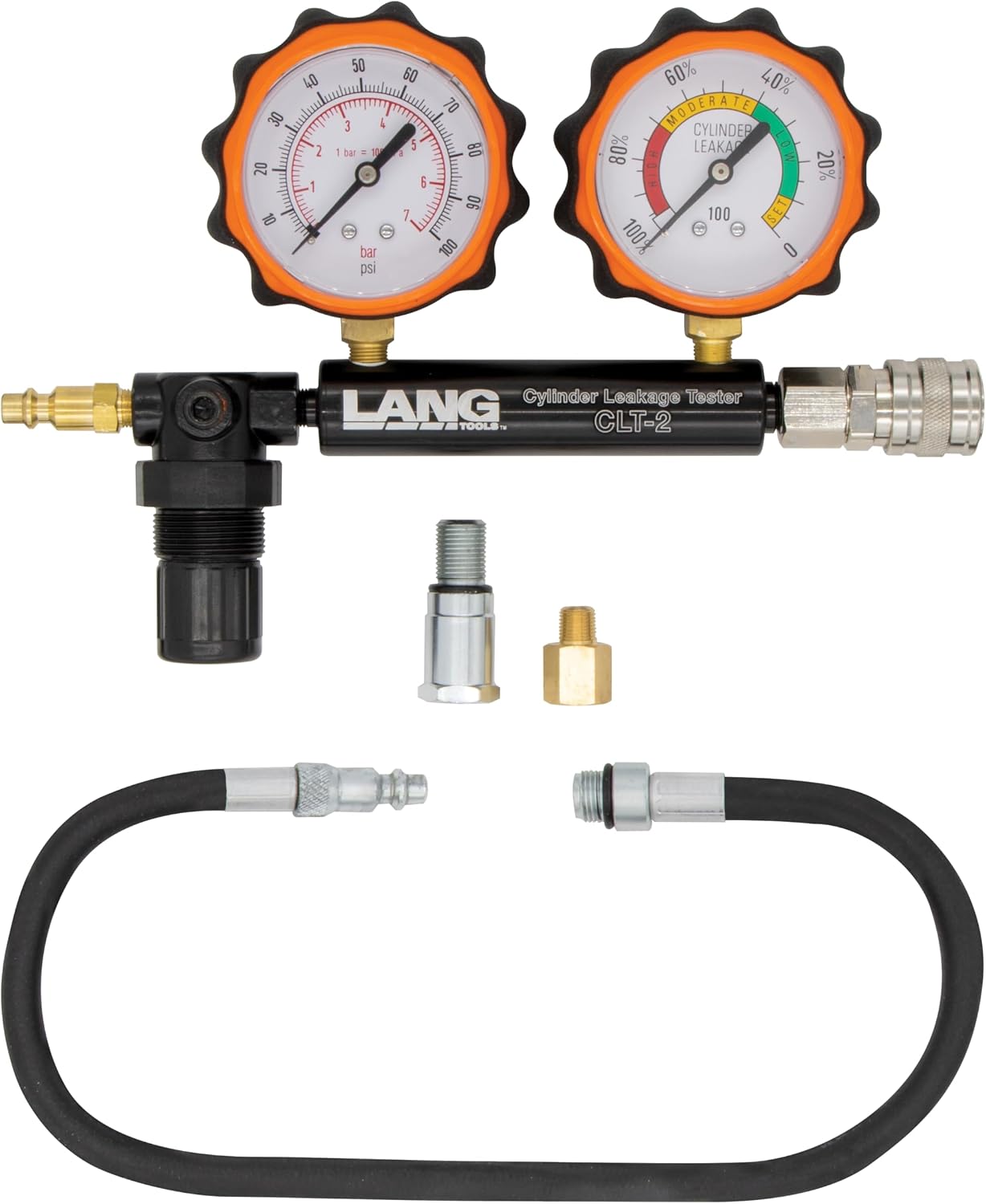 Lang Tools CLT-2 100 PSI Cylinder Leakage Tester with 2 Gauges, One Size
