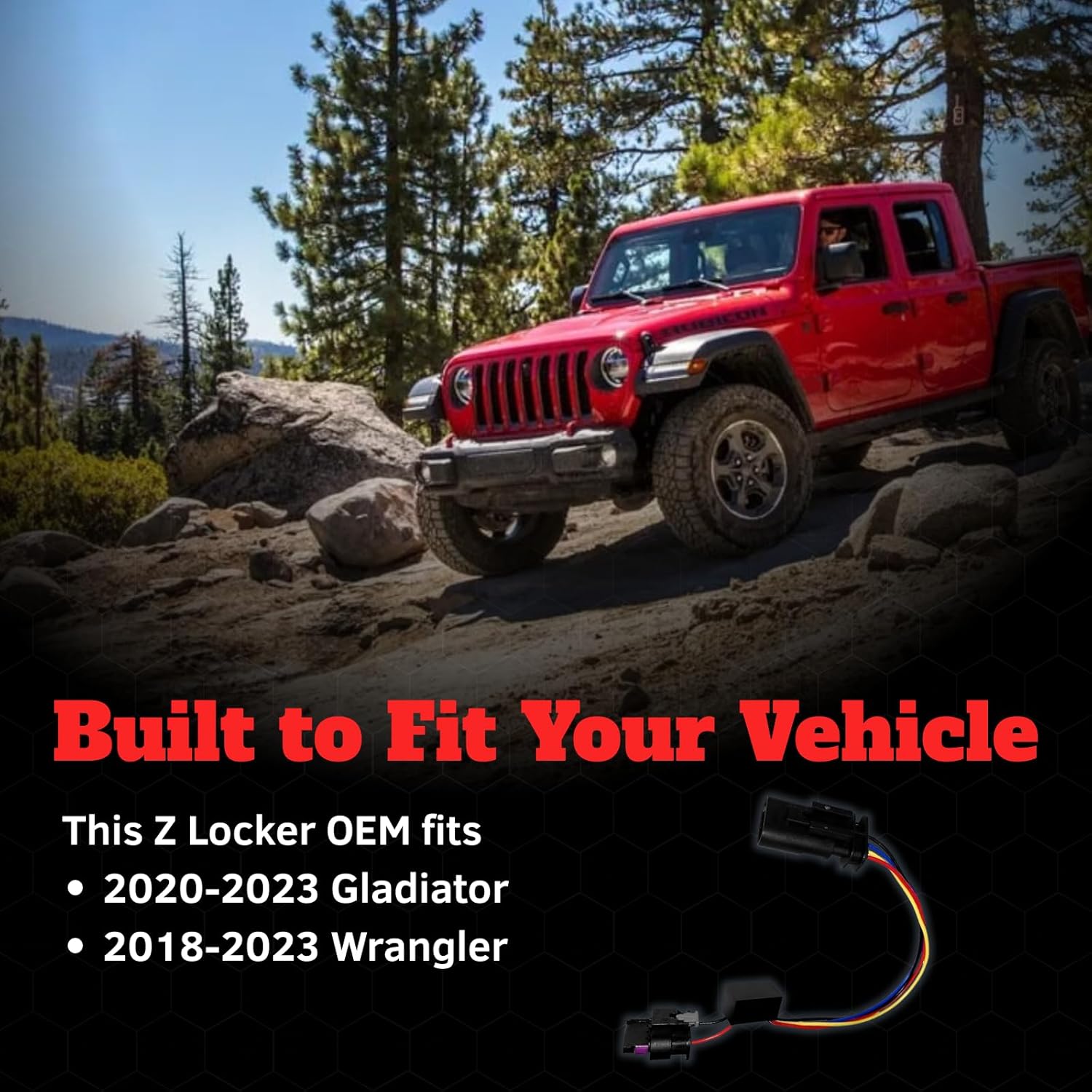 Z Automotive Z Locker OEM fits 2020-2024 Wrangler JL Gladiator JT Rubicon | Fully Functioning Lockers with No Side Effects, Easy Installation | Z_LKR_OEM