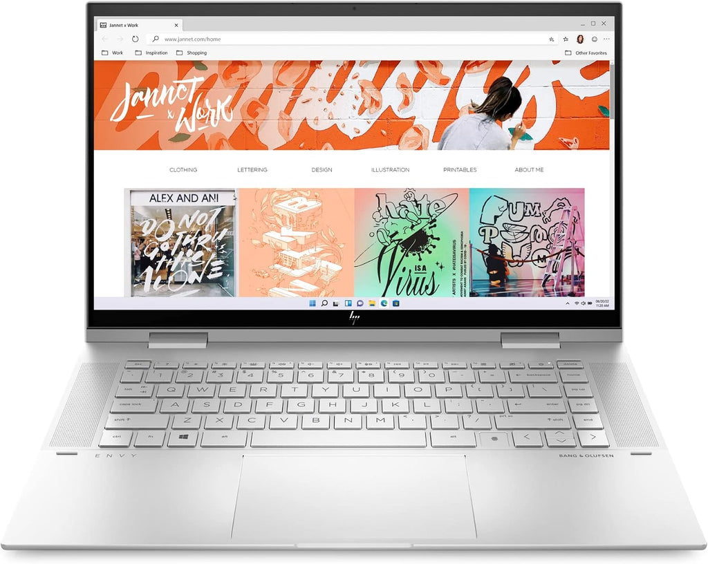 HP Envy x360 Convertible 15-inch Laptop, Intel Core i7-1260P Processor, Intel Iris Xe Graphics, 16 GB RAM, 1 TB SSD, Windows 11 Home (15-es2026nr, Natural Silver Aluminum)