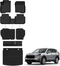 Auxko All Weather Floor Mats for 2026-2023 Honda CRV(Include Hybrid) Upper Cargo Mat with Backrest Mat TPE Liners Accessories Guard Odorless Anti-Slip Black