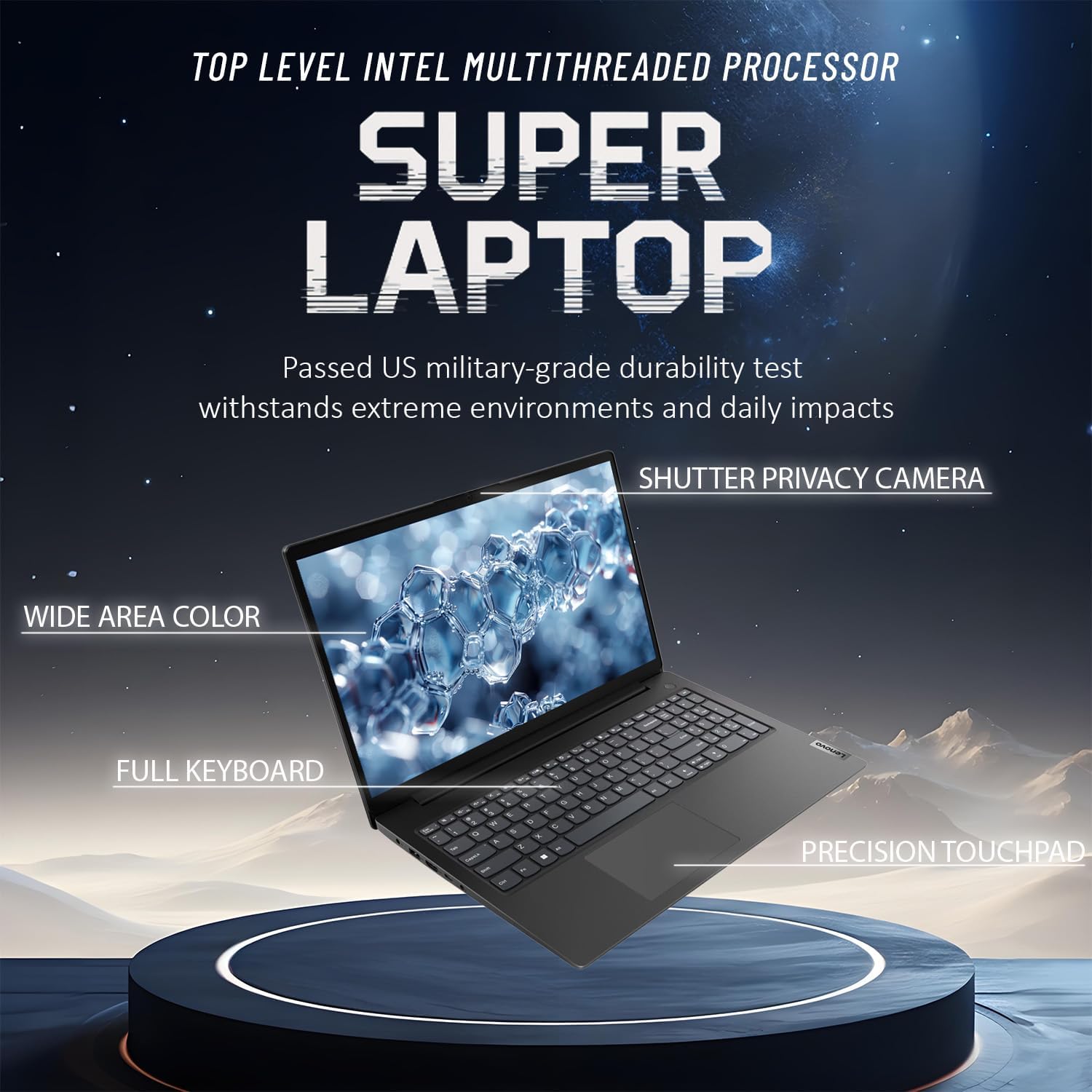 Lenovo Newly Designed V15 Business Laptop(2025/2026 Edition) with Microsoft Office, Intel Powerful CPU, 8GB RAM, 512GB SSD, 15.6' FHD Display, Ultra Quiet Design, Long Battery Life, Windows 11, WOWPC