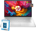 HP 2024 New 17 inch Laptop, AMD Ryzen 5 5500U 6-Cores Processor(Beat i7-1250U), 17' FHD (1080p) IPS Display, 32GB RAM, 1TB SSD, Fingerprint Reader, Windows 11 Pro, w/WOWPC Recovery USB