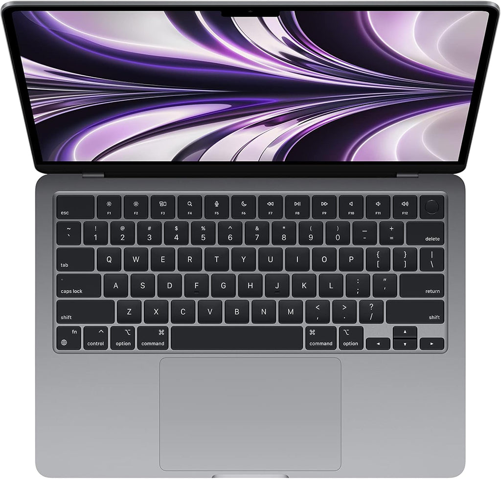 Apple 2022 MacBook Air with Apple M2 Chip with 8-Core CPU, 13-inch, 16GB RAM, 256GB Storage (QWERTY English) Space Gray (Renewed)