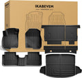 Floor Mats Fit for 2017-2022 Honda CRV(Not for Hybrid or Touring) - Custom Fit All Weather TPE Rubber Honda CR-V Accessories Floor Liners Cargo Liner Back Seat Cover Protector Full Sets