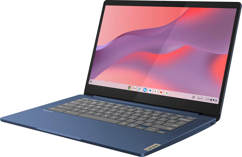 Lenovo Flagship Chromebook, 14'' FHD Touchscreen Slim Thin Light Laptop Computer, 8-Core MediaTek Kompanio 520 Processor, 4GB RAM, 192GB Storage (64GB eMMC+128 MSD Card), WiFi 6,Chrome OS, Abyss Blue